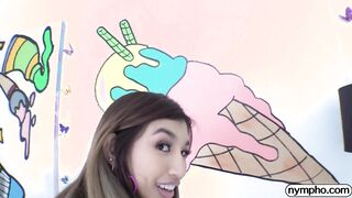 NYMPHO Sexy Asian spinner Clara Trinity wrecked by a big dick